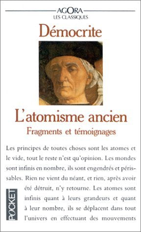 DEMOCRITE ET L'ATOMISME ANCIEN.: Fragments et témoignages 9782266054690