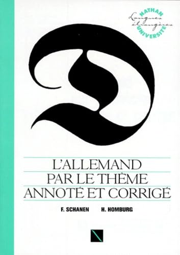 L'Allemand par le thème annoté et corrigé 9782091901114