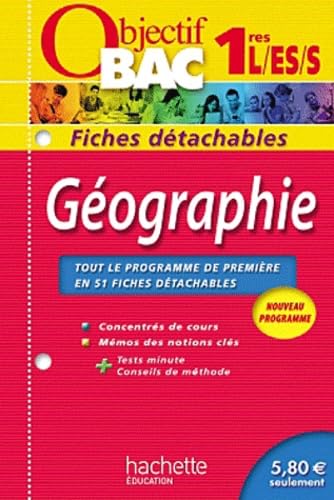 Géographie 1e L/ES/S: Fiches détachables 9782011602893