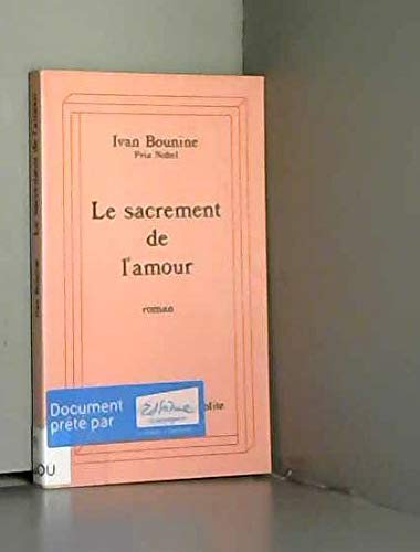 Le sacrement de l'amour 9782234016996