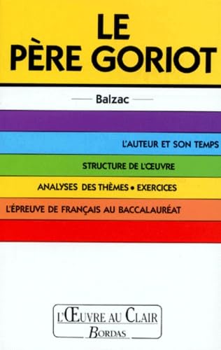 O.CL/BALZAC PERE GORIOT (Ancienne Edition) 9782040190989