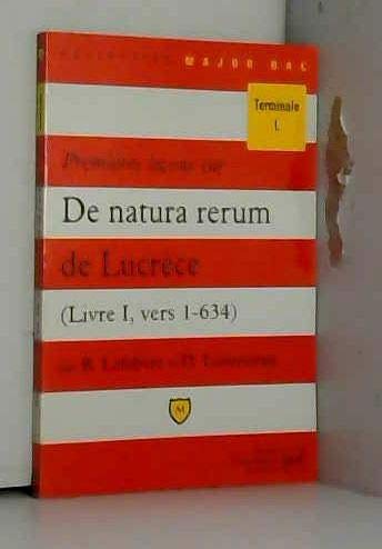 Premières leçons sur "De natura rerum" de Lucrèce, livre I, vers 1-634 9782130487784
