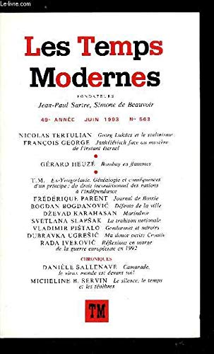 Les temps modernes 563 (juin 1993) 9782070734429