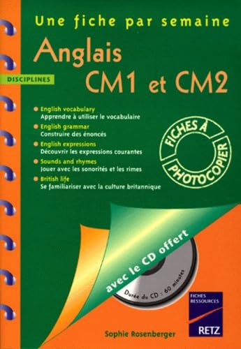Anglais CM1-CM2. 36 fiches à photocopier 9782725619538