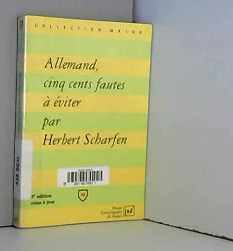 Allemand, 500 fautes à éviter 9782130513919