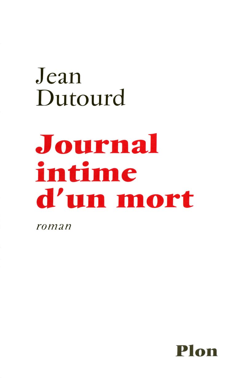 JOURNAL INTIME D UN MORT 9782259200950