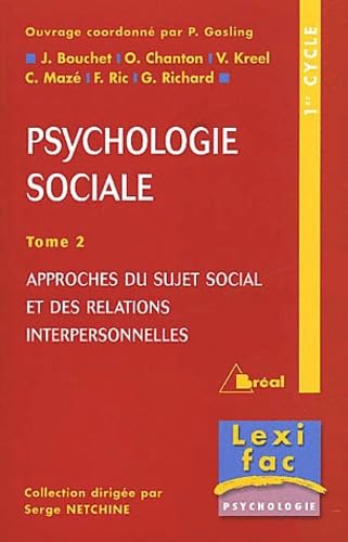 Psychologie sociale (tome 2) 9782853948876