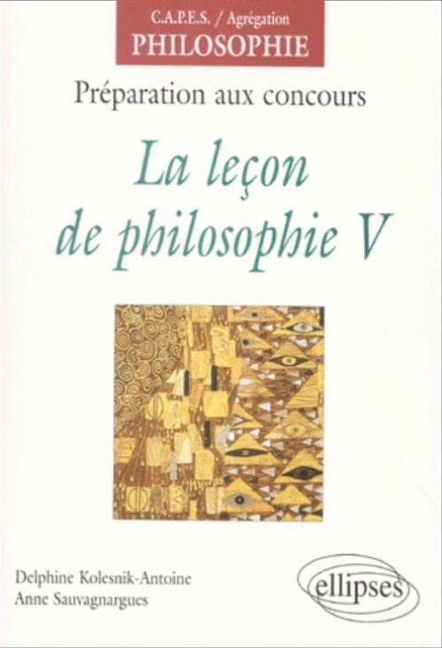 La leçon de philosophie V 9782729808136