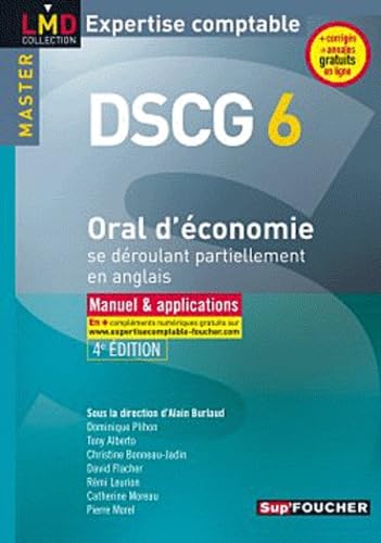 Oral d'économie se déroulant partiellement en anglais DSCG 6: Manuels et applications 9782216113255