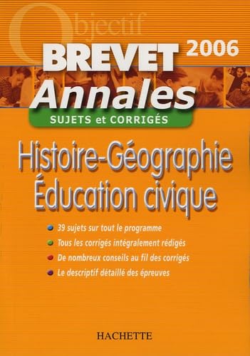 Histoire-Géographie Education civique: Sujets et corrigés 9782011691446