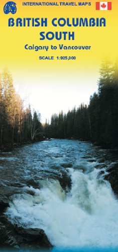 British Columbia South Travel Reference Map: 1:925,000 9781553418665