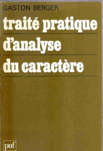 Traité pratique d'analyse du caractère 