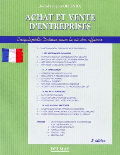 Achat Et Vente D'Entreprises. 2eme Edition 1997 9782247028238