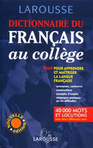 Dictionnaire français collège 9782033202378
