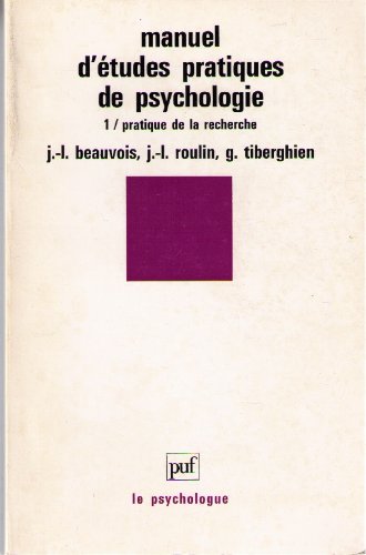 MANUEL ETUDES PRATIQUES PSYCHOLOG.T1 9782130425892