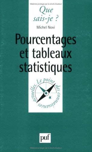 Pourcentages et tableaux statistiques 9782130488804