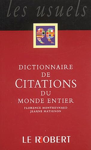 Le Dictionnaire des citations du monde entier 9782850369100