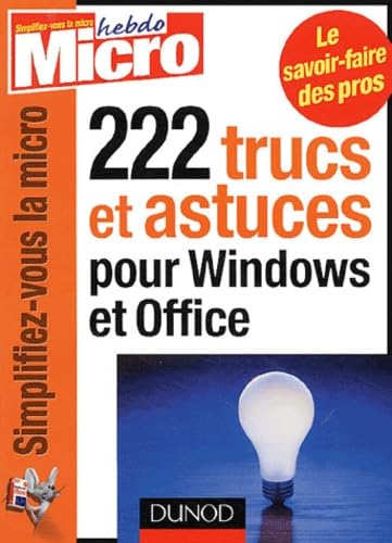 222 trucs et astuces pour Windows et Office 9782100083053