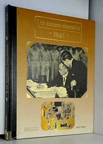 Les Années-mémoire 9782908486148