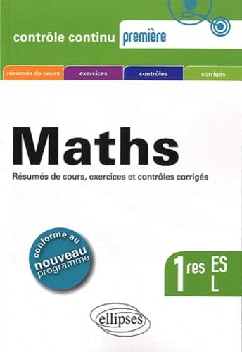 Maths 1res ES, L: Programme 2012 9782729871925