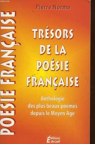 Tresors de la poesie française 9782843080012