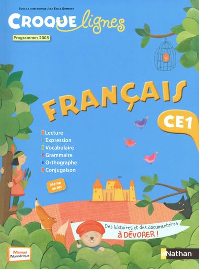 Croque Lignes Francais CE1 : Programmes 2012 - set de 2 livres 9782091225128