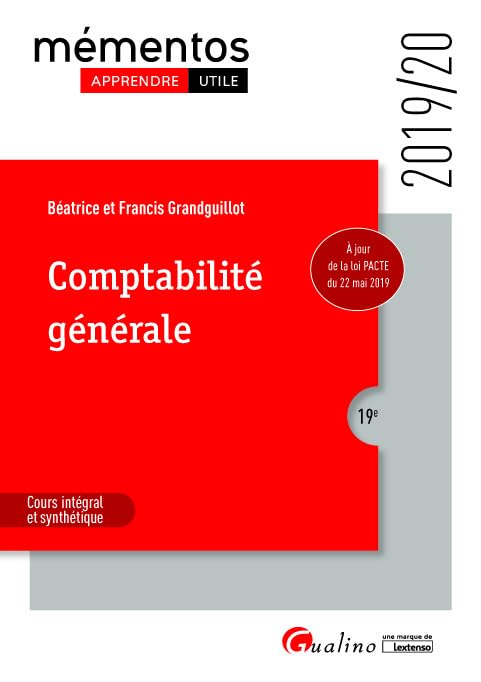 Comptabilité générale: Principes de la modélisation comptable -Analyse comptable des opérations courantes et de fin d'exercice - Analyse financière des tableaux de synthèse (2019-2020) 9782297076838
