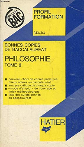 Bonnes copies de Bac - Philosophie 9782218047589