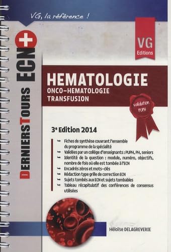 Hématologie 2014: Onco-hématologie, transfusion 9782818310816