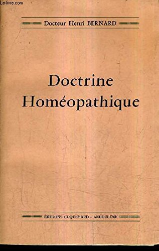 DOCTRINE HOMEOPATHIQUE. 