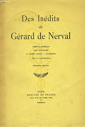 Des inedits de gerard de nerval 