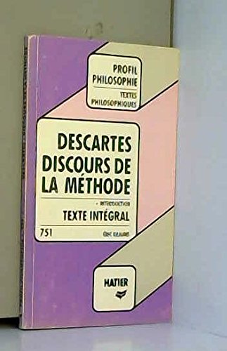 Discours de la methode 9782218020704