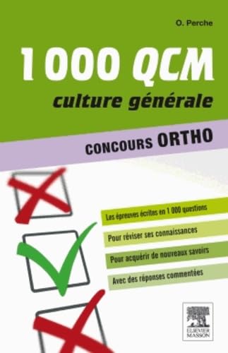 1000 QCM culture générale: Concours ortho 9782294731839