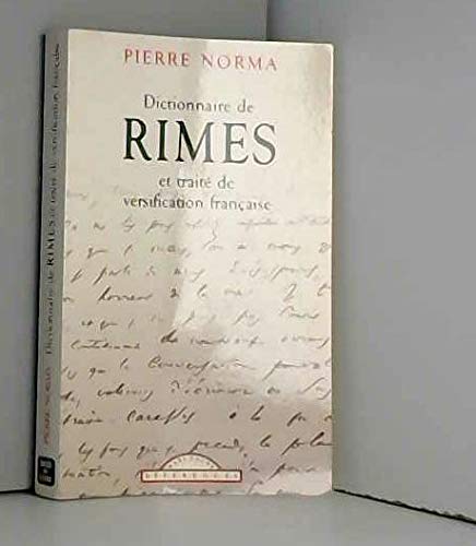 Dictionnaire de Rimes 9782743432942