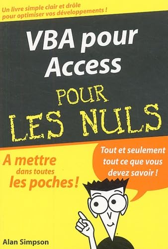 VBA POUR ACCESS POC PR NULS 9782844277039