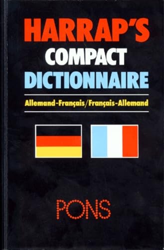 Harrap's compact dictionnaire: Allemand-français, [français-allemand , Pons 9780550537836