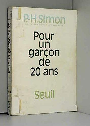 Pour un garçon de 20 ans. 