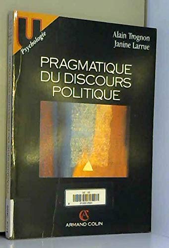Pragmatique du discours politique 9782200213947