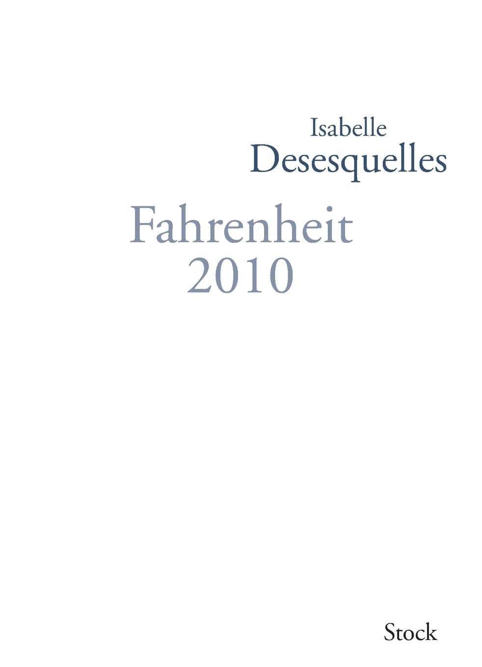 FAHRENHEIT 2010 9782234064478