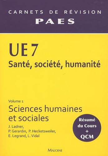 UE7 SCIENCES HUMAINES SOCIALESV1 PACES 9782224032722
