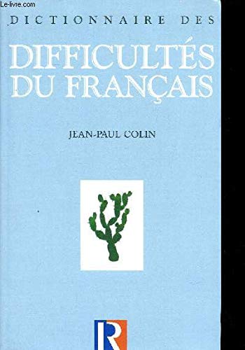 dictionnaire des difficultes du francais 9782286153281