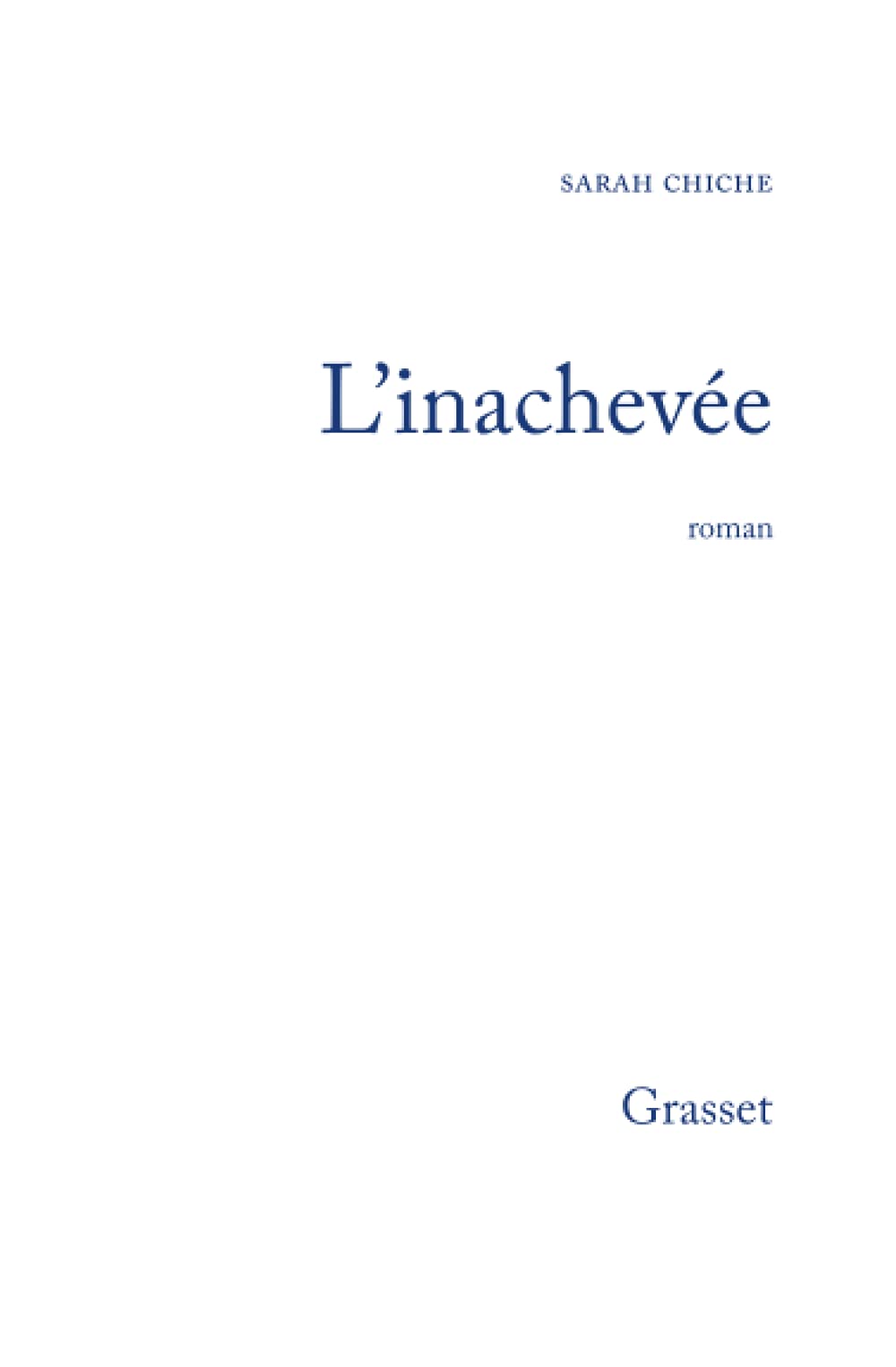 L'inachevée 9782246740117