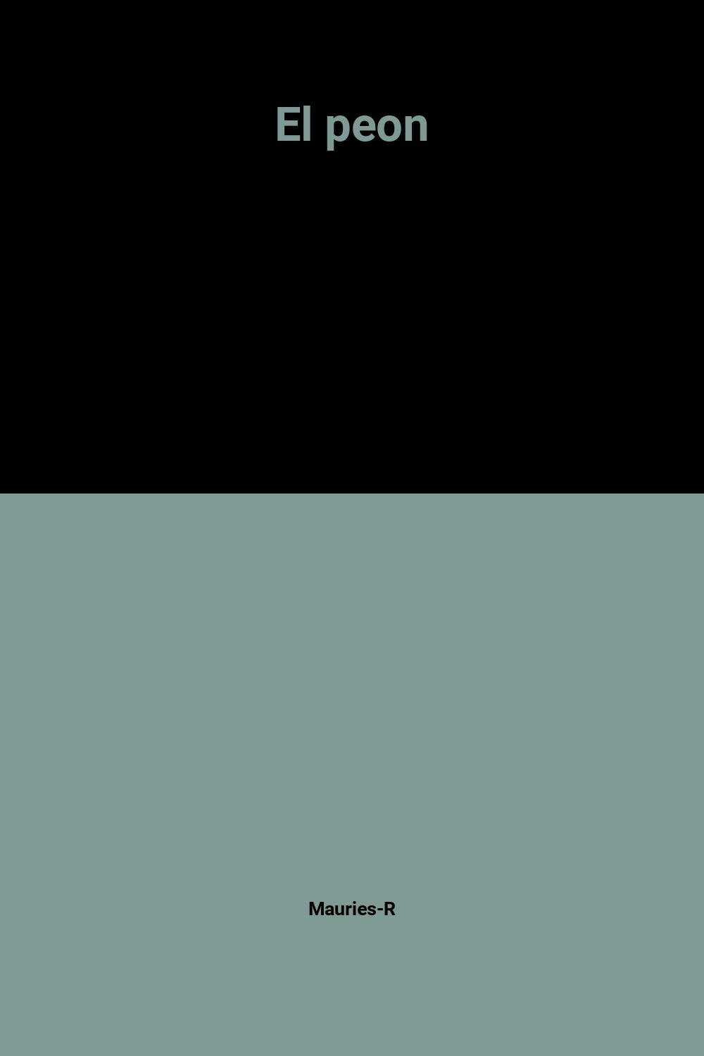 EL PEON 9782709605168