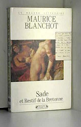 Sade et restif de la Bretonne 9782870271940