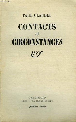 Contacts et circonstances 9782070215065