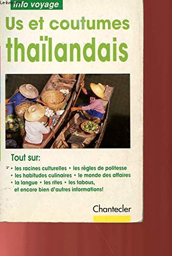 Us Et Coutumes Thailandais 9782803433377