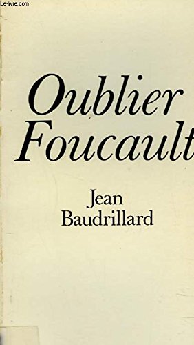 OUBLIER FOUCAULT 9782718600604
