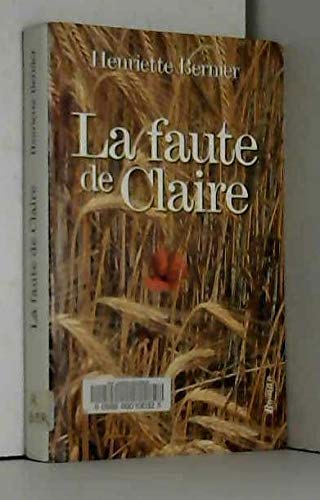 La faute de Claire 9782702832783