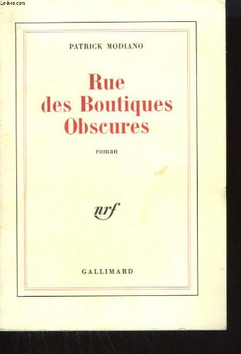 RUE DES BOUTIQUES OBSCURES. 