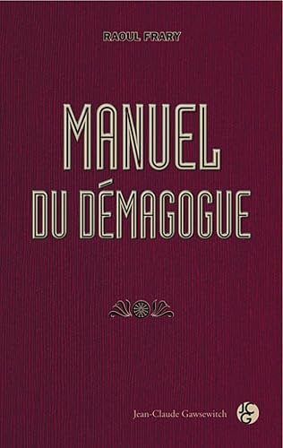 Manuel du démagogue 9782350133515
